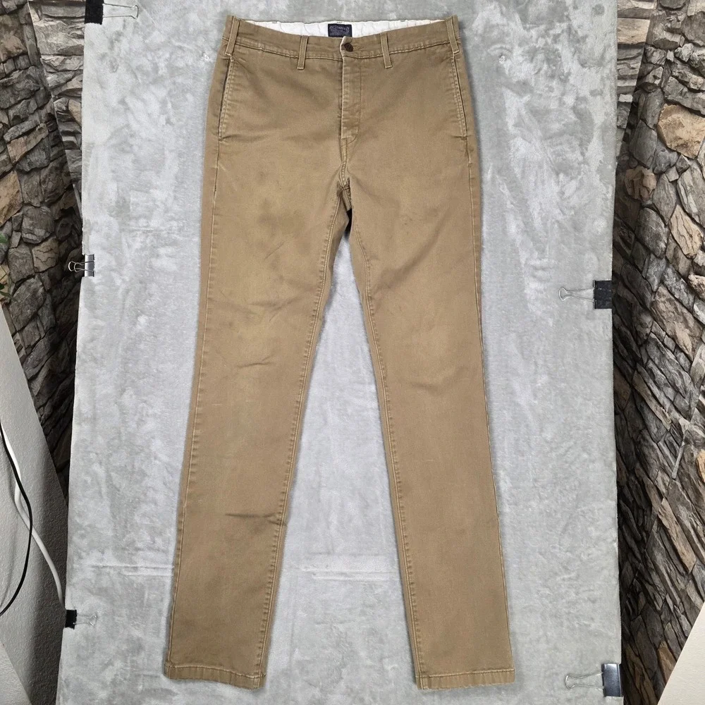 Levi's Chino Trousers Mens 32x36 Tan‎ Fair Slim Fit Cotton Stretch 24888-0011